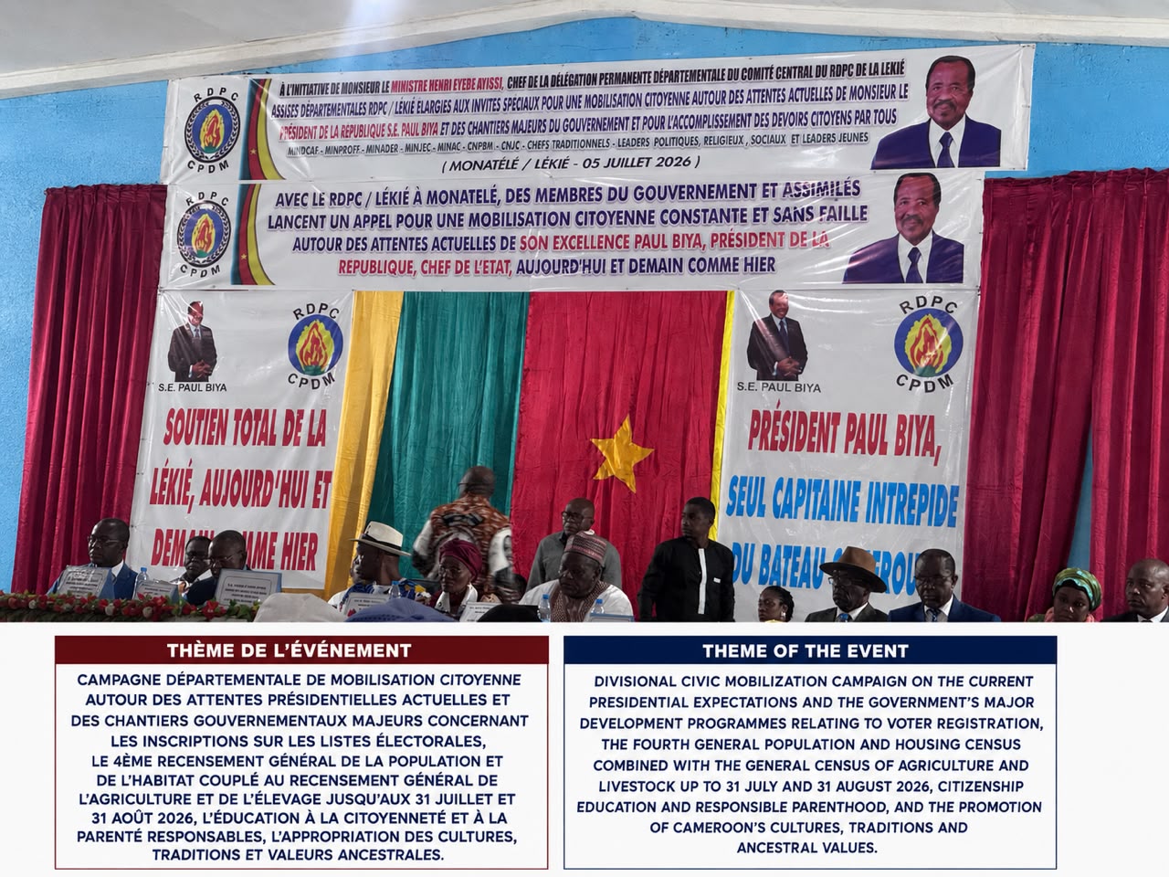 CNYC Participates in the Lékié Divisional Civic Mobilization Campaign, Calls on Young People to Champion Responsible Citizenship