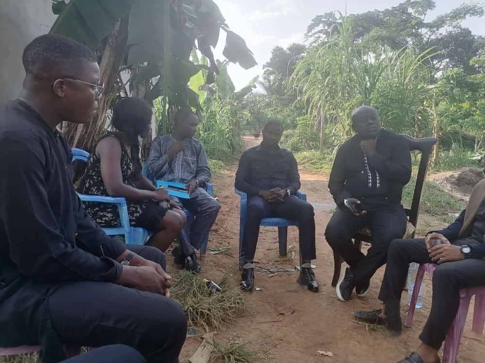 Support Visit to the Family of Bertrand by the Regional Executive President of the CNYC Center --- Le Président du Bureau Exécutif Régional du Conseil National de la Jeunesse du Cameroun pour le Centr